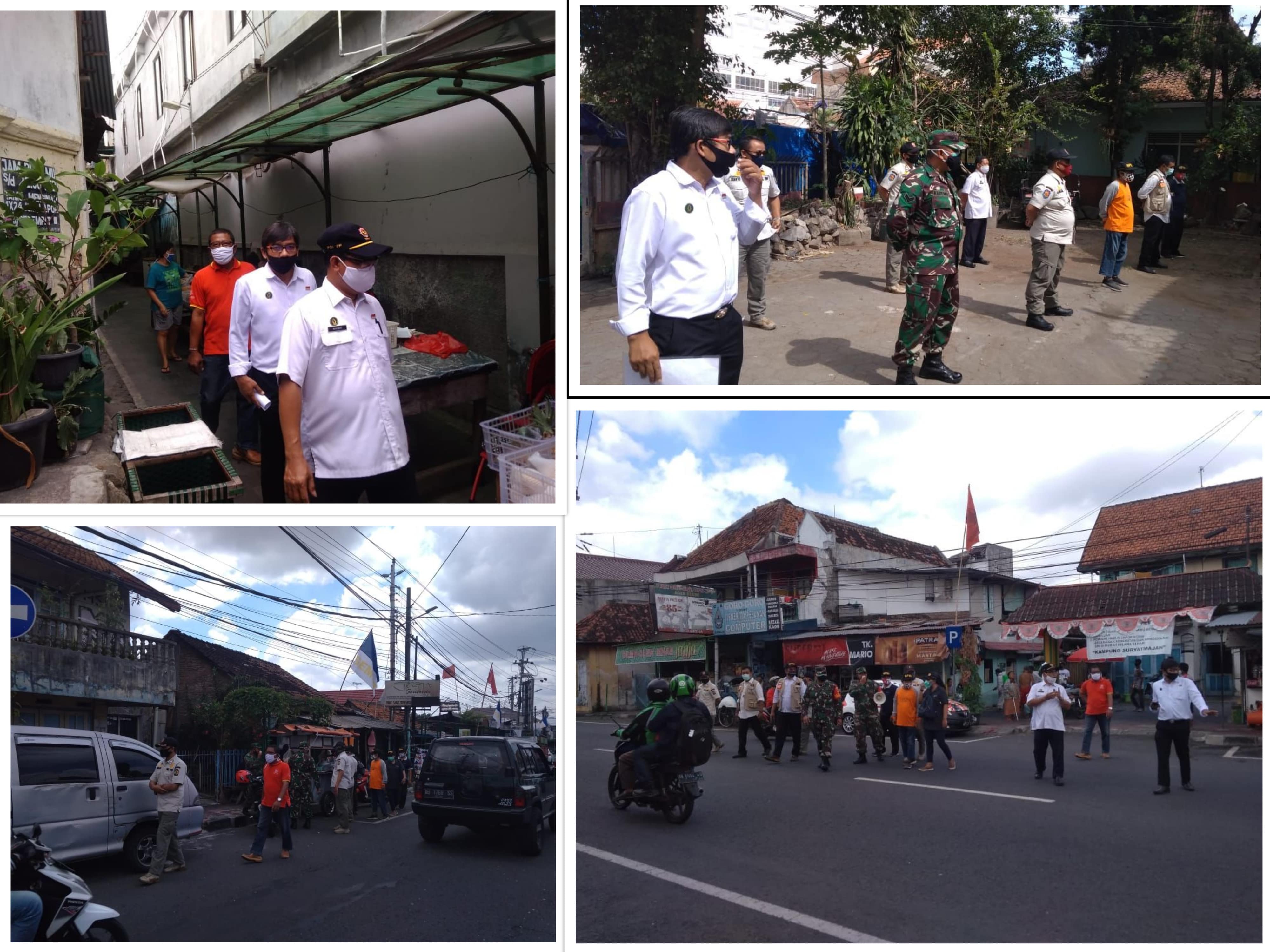 Operasi Penegakan Displin Protokol kesehatan di Wilayah Kelurahan Suryatmajan